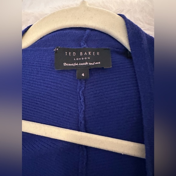 Ted Baker London Royal Blue Cardigan size 4 - Picture 2 of 3